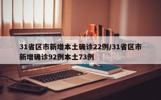 31省区市新增本土确诊22例/31省区市新增确诊92例本土73例