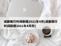 成都限行时间新规2021年4月(成都限行时间新规2021年4月份)