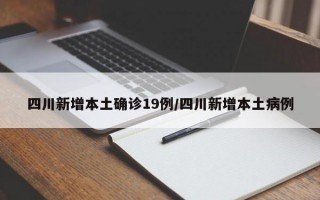 四川新增本土确诊19例/四川新增本土病例